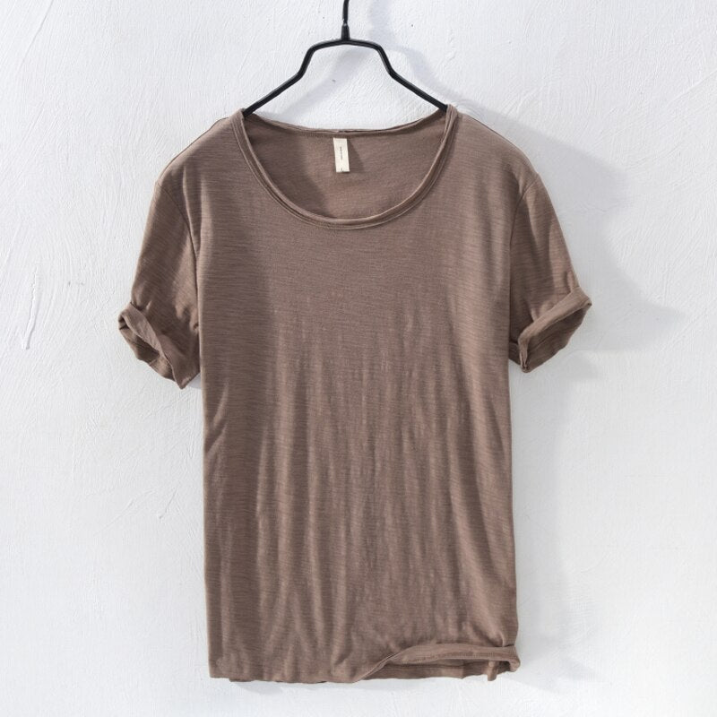 Men’s 100% Cotton Classic Crew Neck T-Shirt – Soft, Breathable Summer Tee