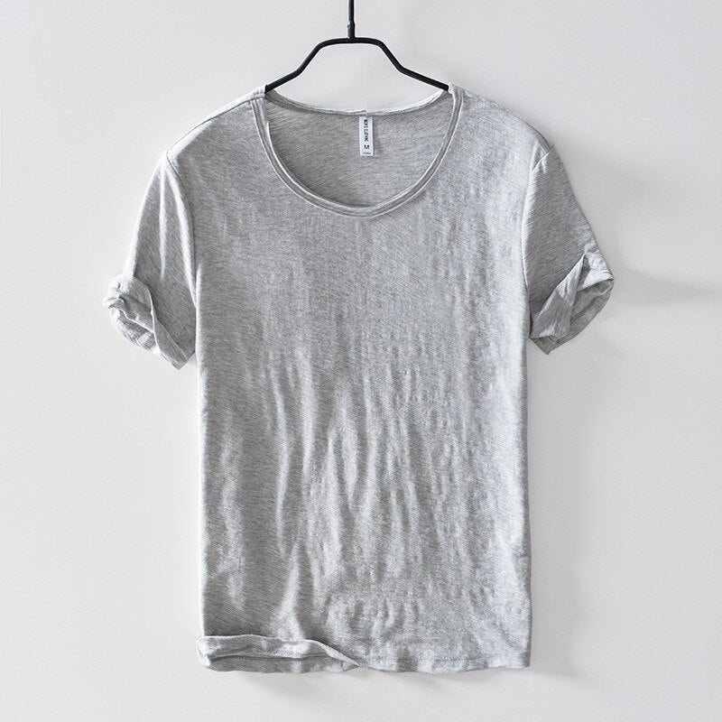 Men’s 100% Cotton Classic Crew Neck T-Shirt – Soft, Breathable Summer Tee
