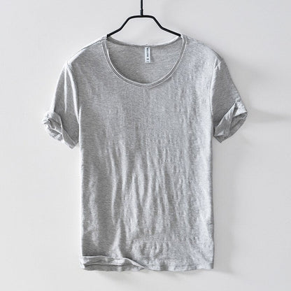Men’s 100% Cotton Classic Crew Neck T-Shirt – Soft, Breathable Summer Tee