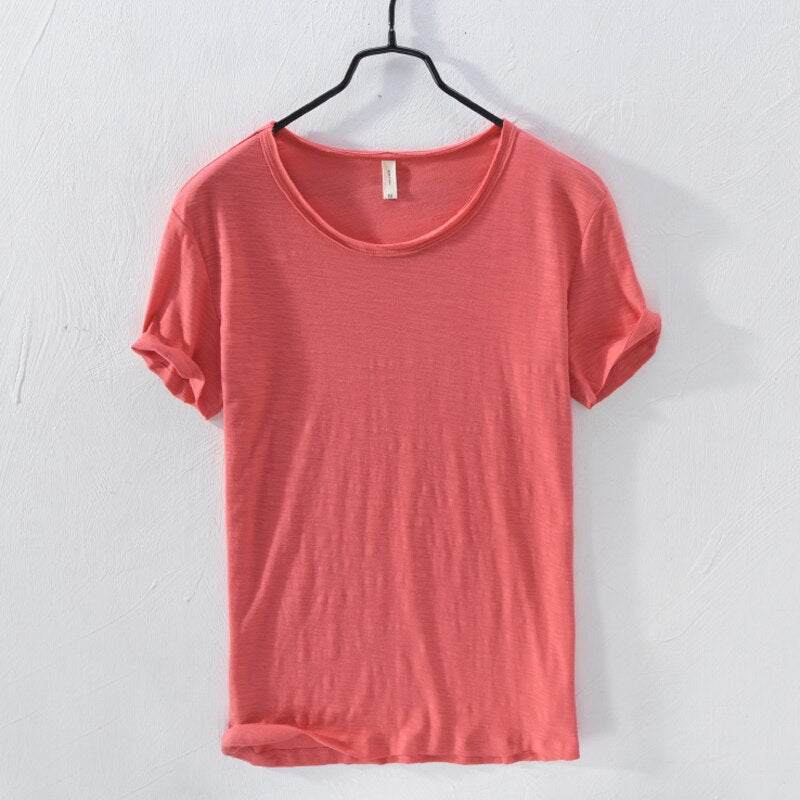 Men’s 100% Cotton Classic Crew Neck T-Shirt – Soft, Breathable Summer Tee
